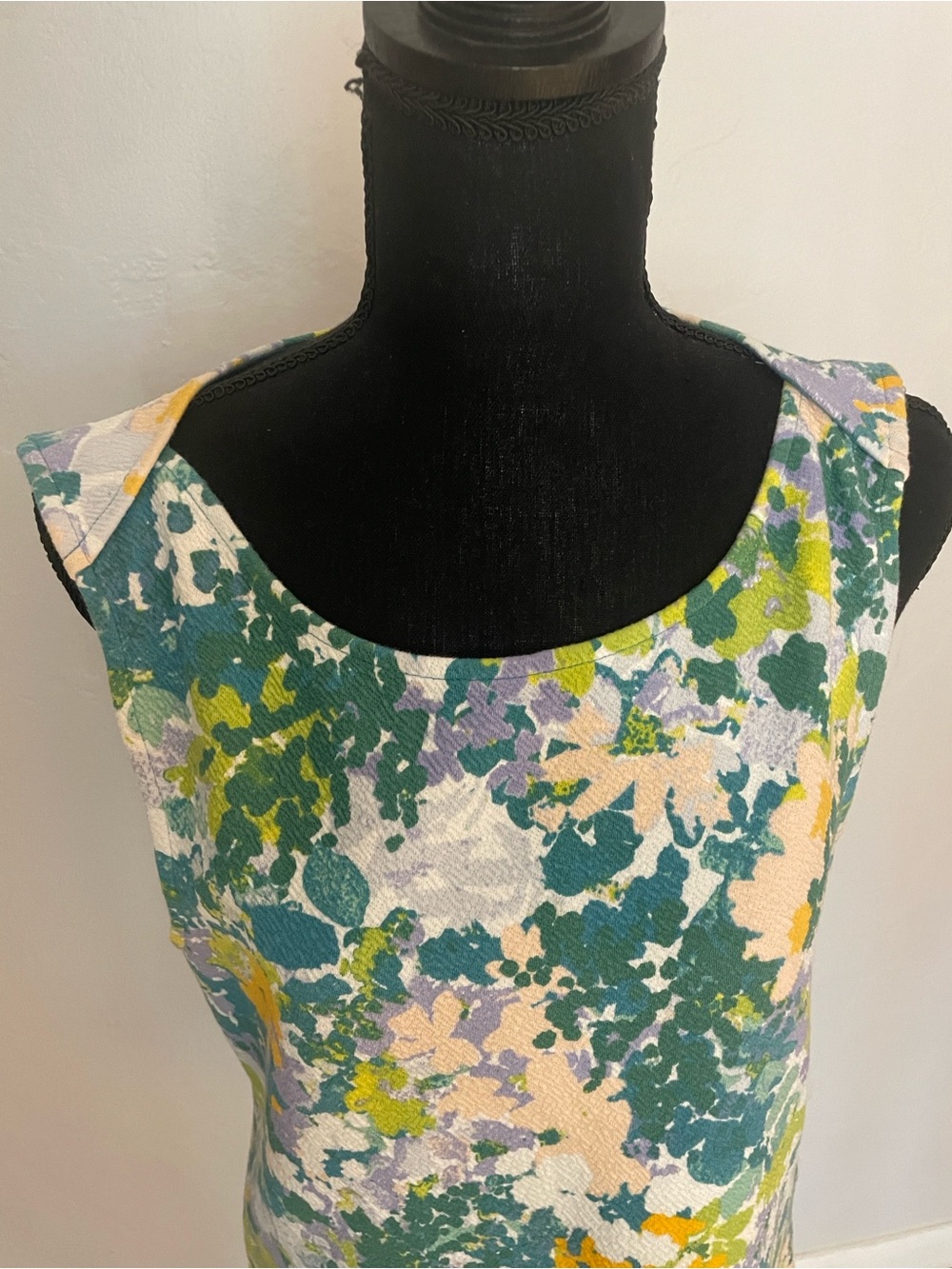 Maeve Green, Yellow and White Floral Short Sleeve Top by Anthropologie